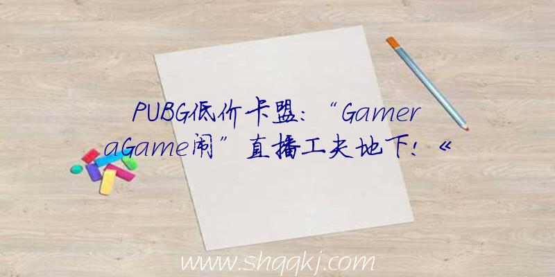 PUBG低价卡盟：“GameraGame闹”直播工夫地下!《炊火》等一系列新作谍报放出